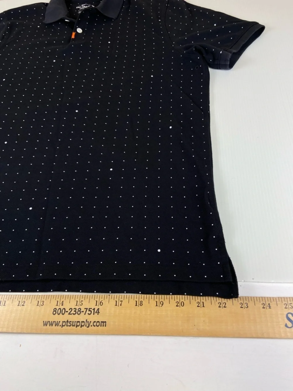 Nike Dri-FIT Polo Shirt Black Micro Dot Golf Athletic Mens Large